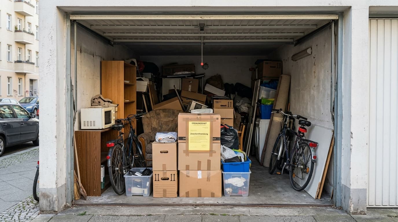 Garagen als Lager: Bußgeld droht in Berlin!